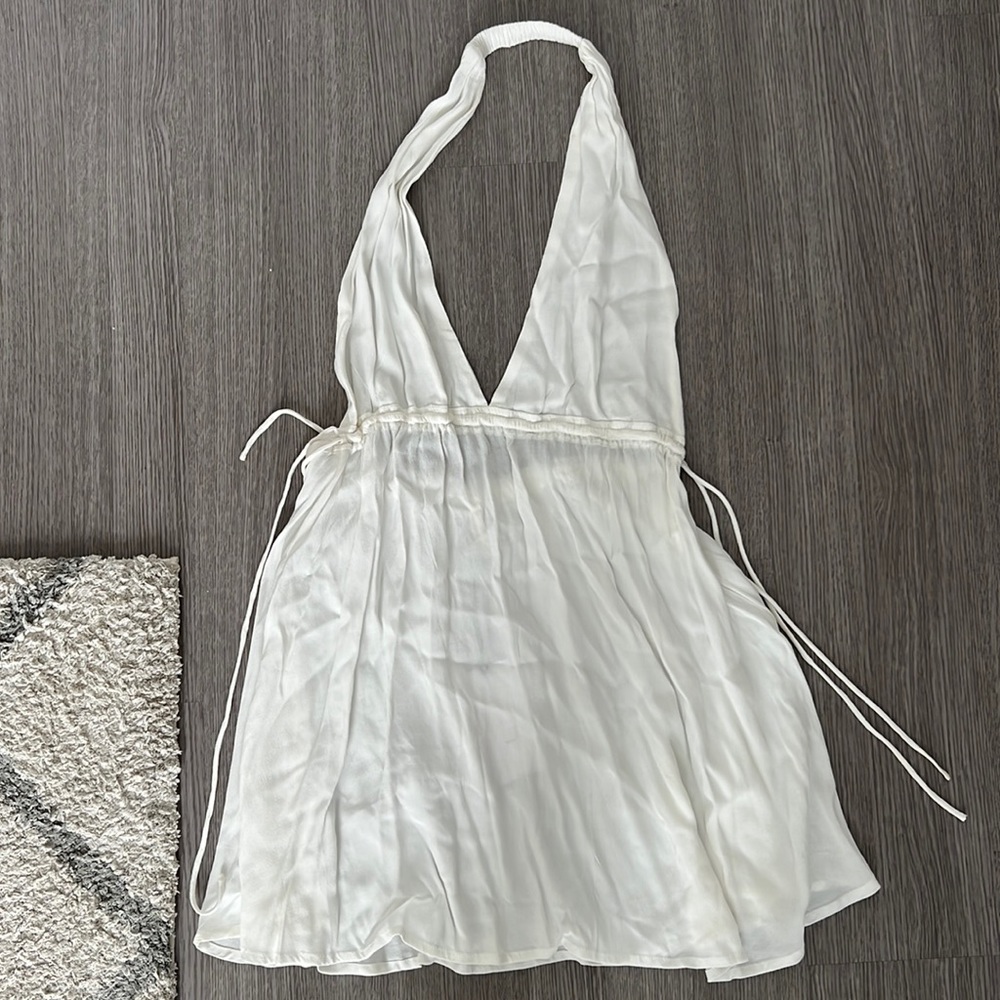 Open back beach coverup
